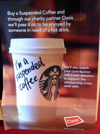 Suspended coffee, Starbucks